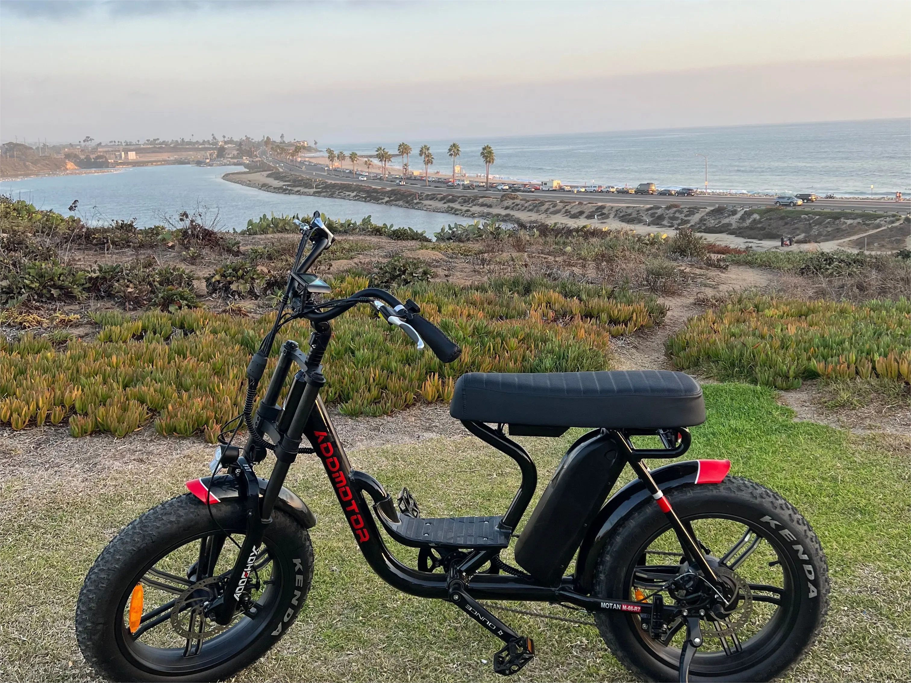 M-66 R7 Moped Electric Bike Black